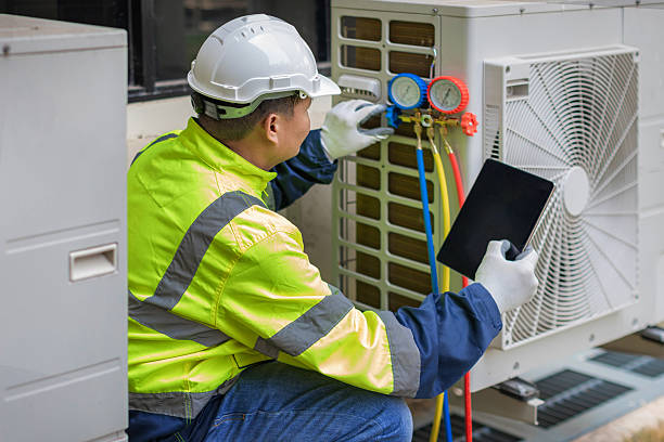 Professional Hvac Installation technician working in Calera, OK